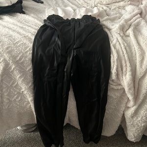 Black and white romper with a tie